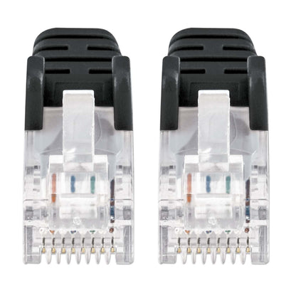 Paquete de 10 cables patch slim Cat6 U/UTP, 0.3 m, negro Image 3