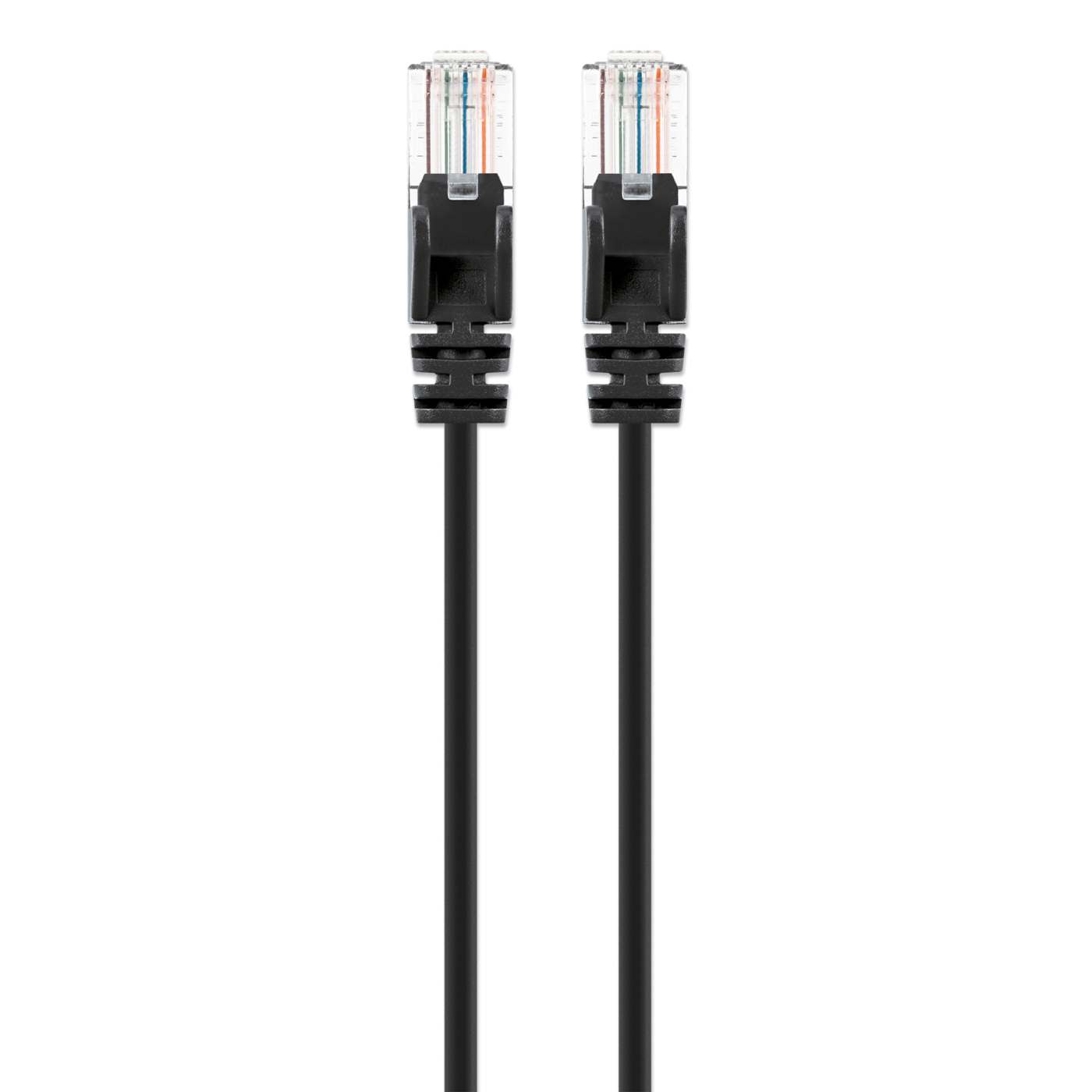 Paquete de 10 cables patch slim Cat6 U/UTP, 0.3 m, negro Image 4
