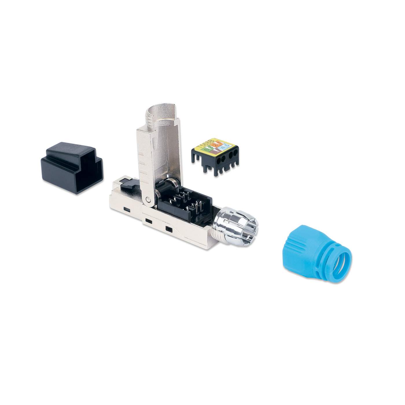 Plug Modular RJ45 Blindado Cat 8.1 con terminación sin herramienta Image 5
