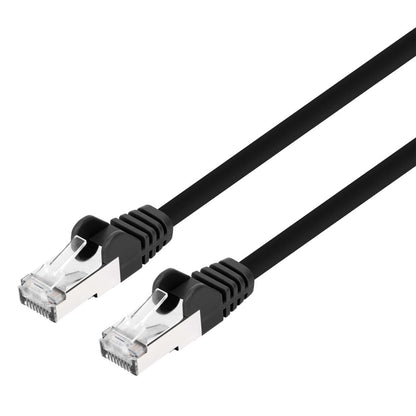 INT OPP Patch Cable Cat.8 S/FTP PVC Black 1FT 24AWG Image 1