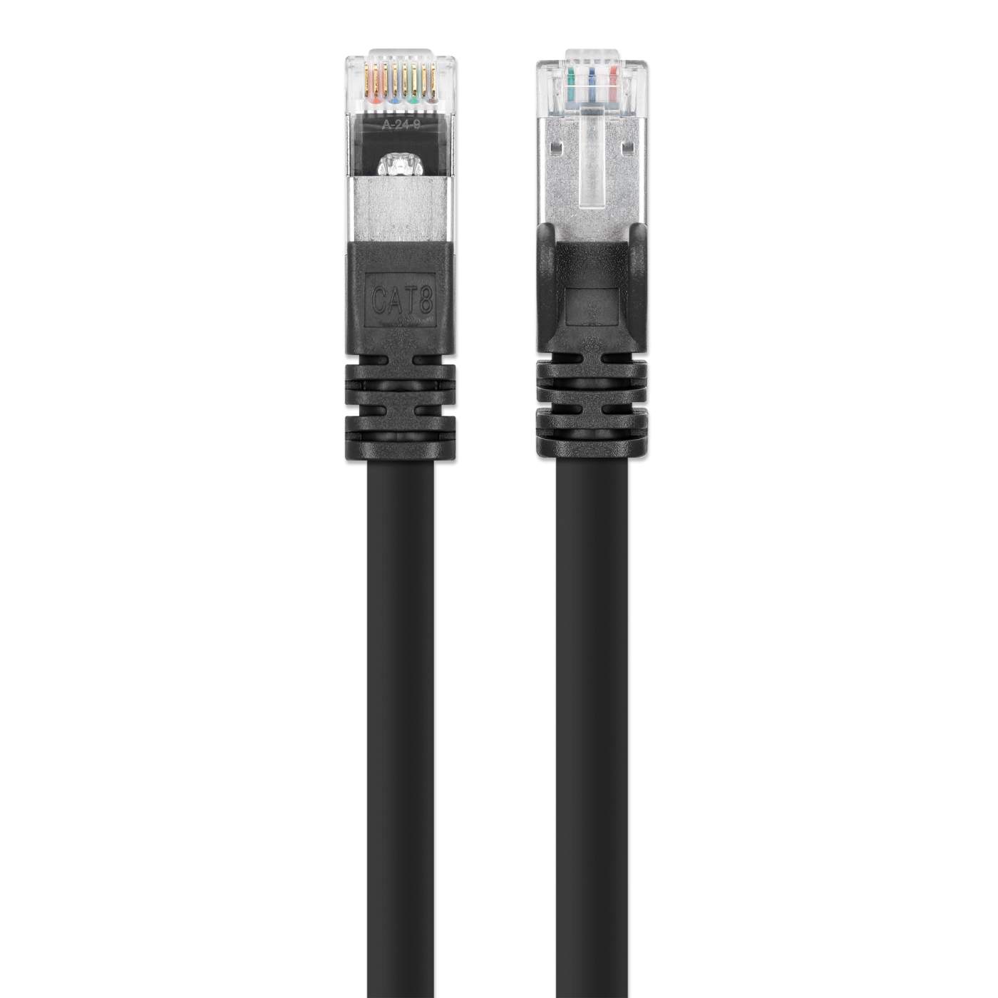 INT OPP Patch Cable Cat.8 S/FTP PVC Black 1FT 24AWG Image 4