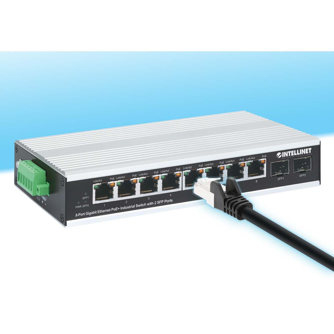 INT OPP Patch Cable Cat.8 S/FTP PVC Black 1FT 24AWG Image 5