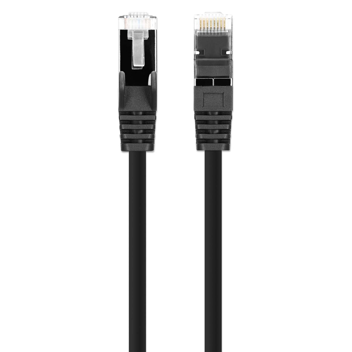 Paquete de 10 cables patch slim Cat8.1 U/FTP, 0.15 m, negro Image 4