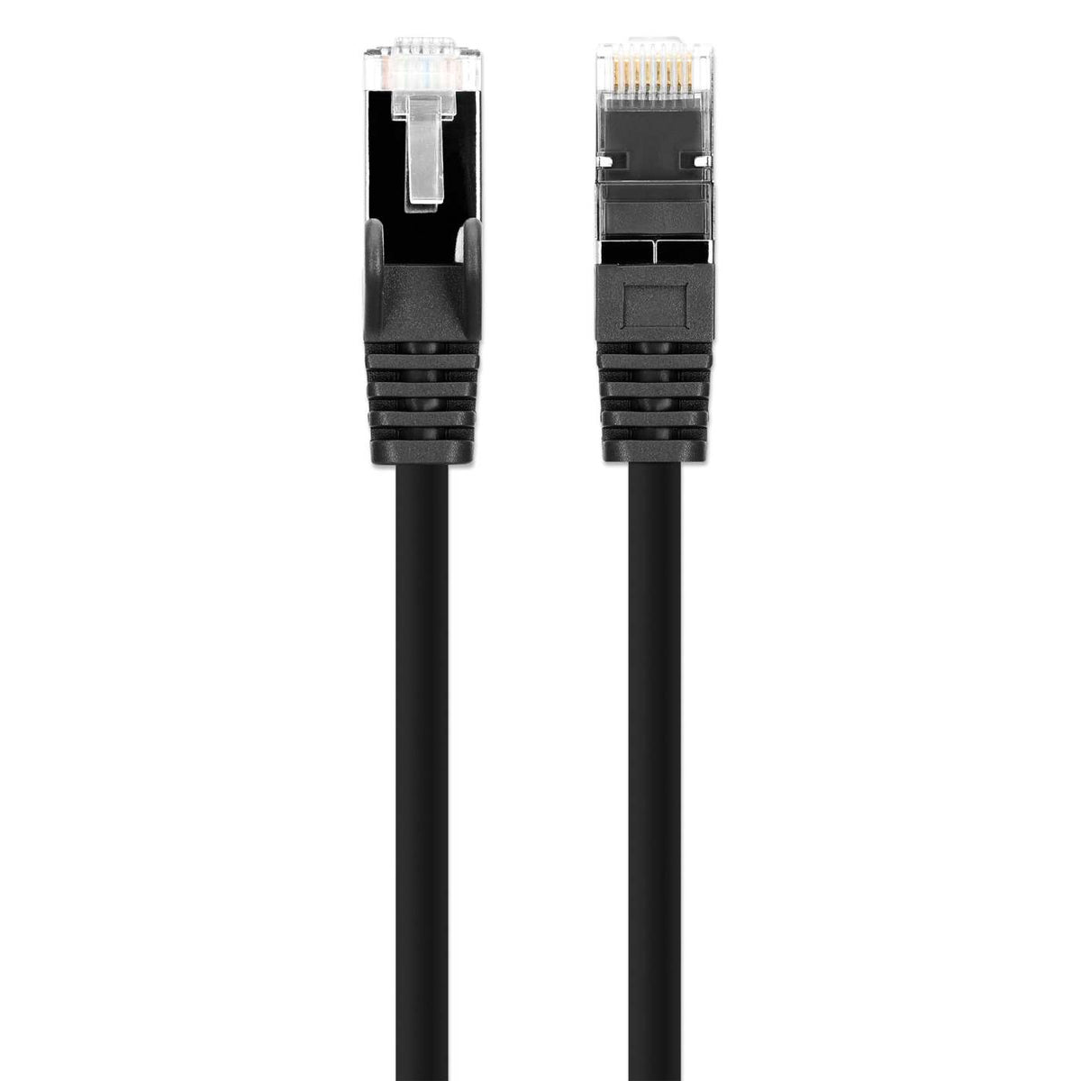 Paquete de 10 cables patch slim Cat8.1 U/FTP, 0.15 m, negro Image 4