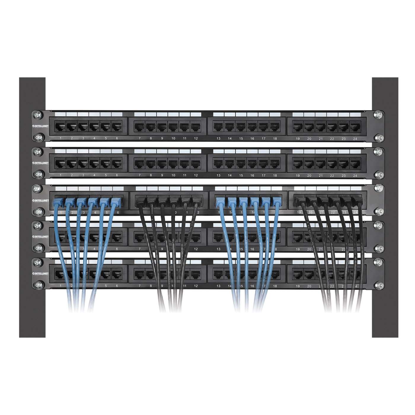 Paquete de 10 cables patch slim Cat8.1 U/FTP, 0.15 m, negro Image 6