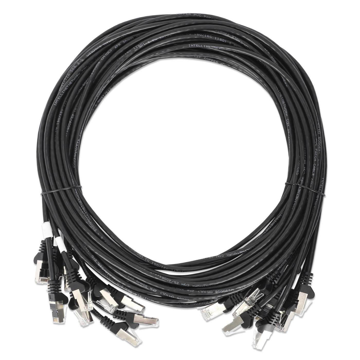 Paquete de 10 cables patch slim Cat8.1 U/FTP, 0.15 m, negro Image 7