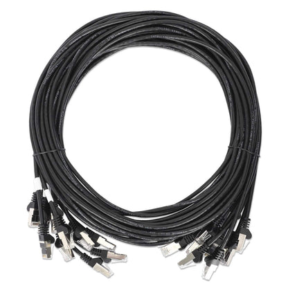 Paquete de 10 cables patch slim Cat8.1 U/FTP, 0.15 m, negro Image 7
