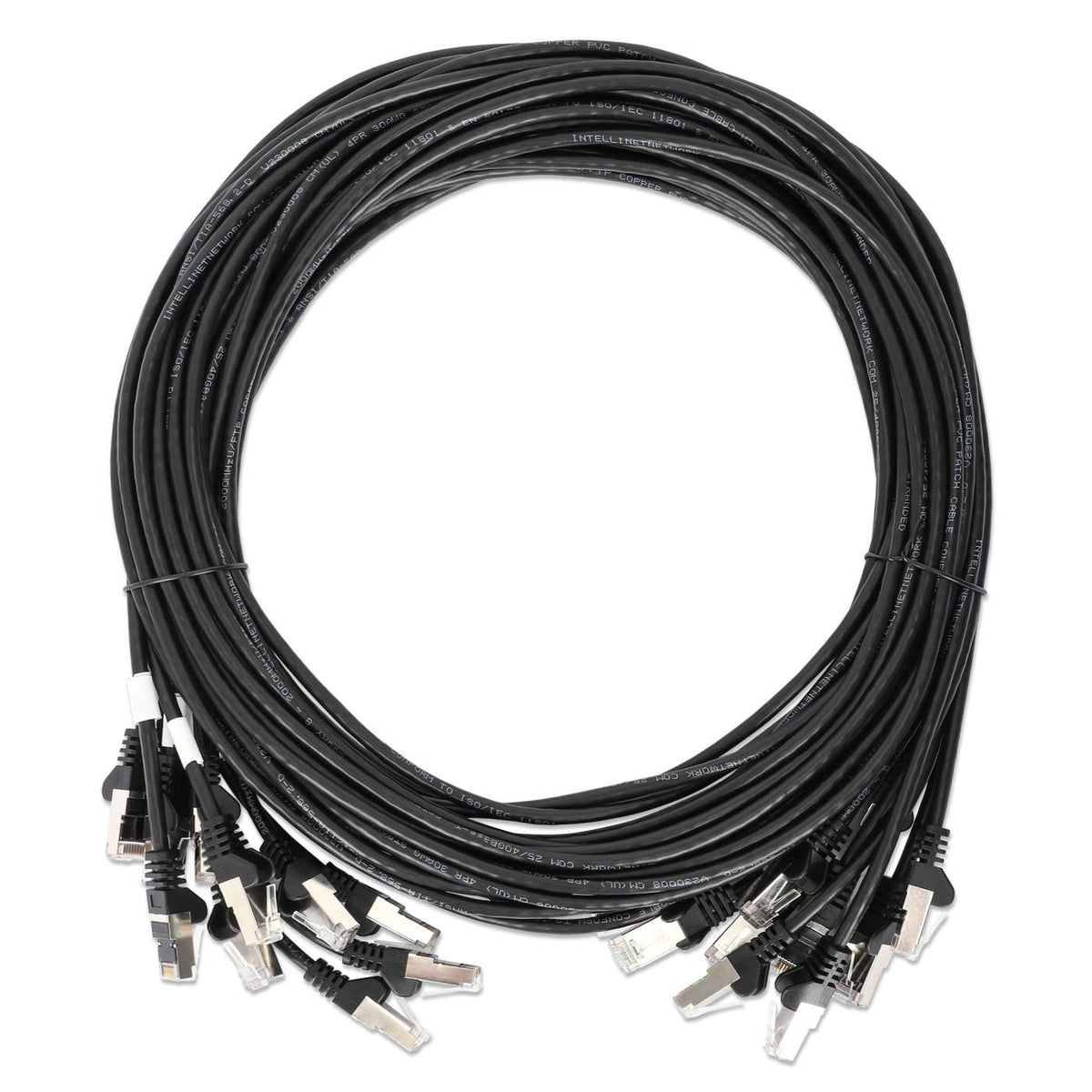 Paquete de 10 cables patch slim Cat8.1 U/FTP, 0.15 m, negro Image 7