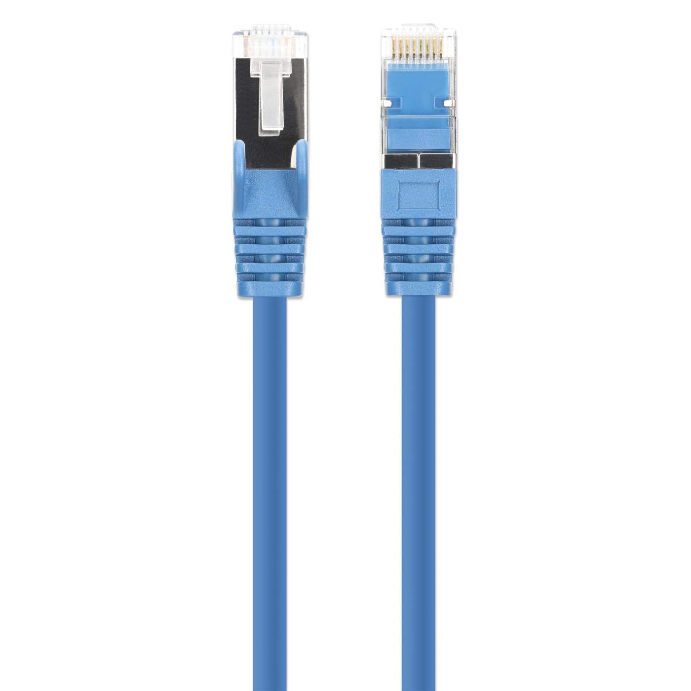 Paquete de 10 cables patch slim Cat8.1 U/FTP, 0.15 m, azul Image 4