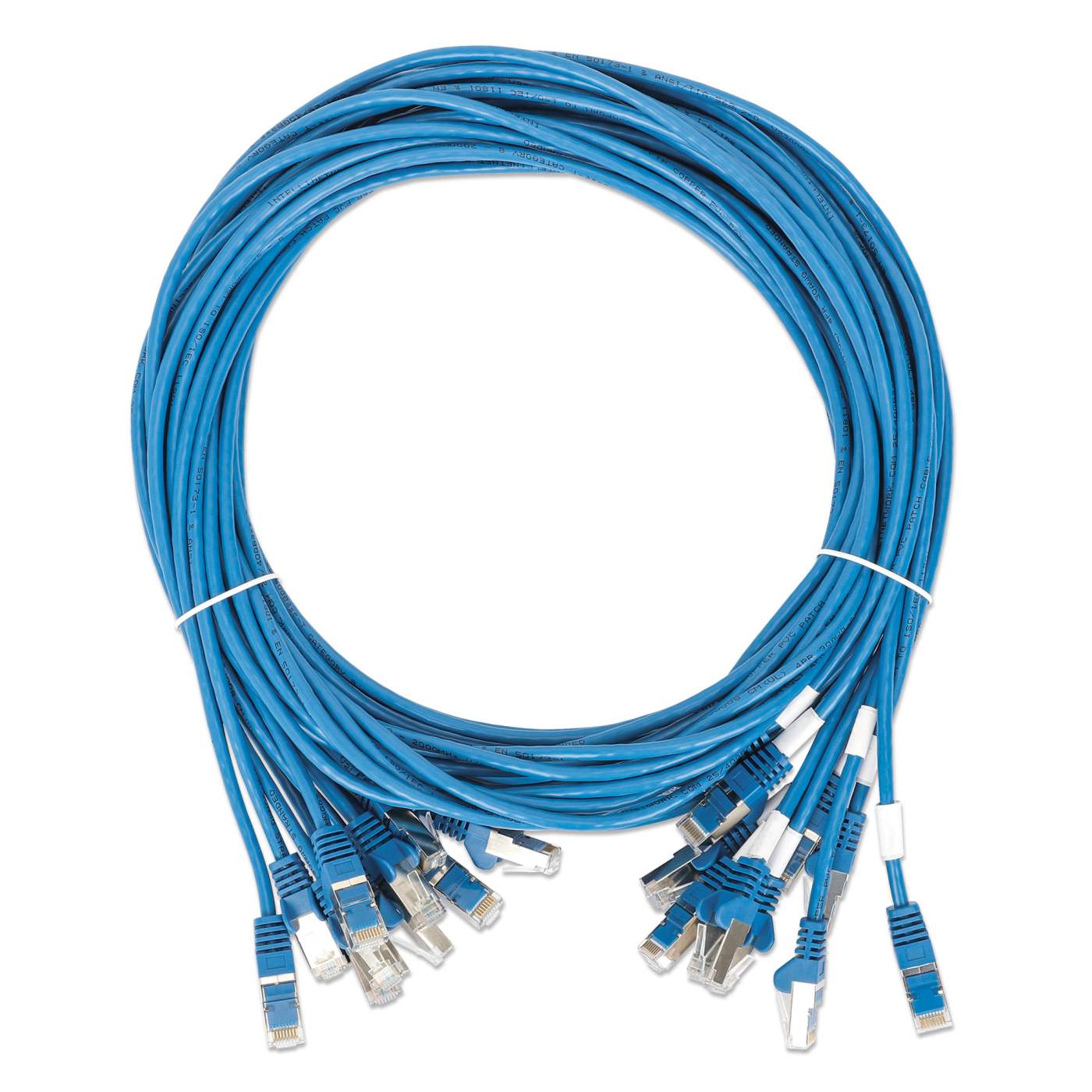 Paquete de 10 cables patch slim Cat8.1 U/FTP, 0.15 m, azul Image 7