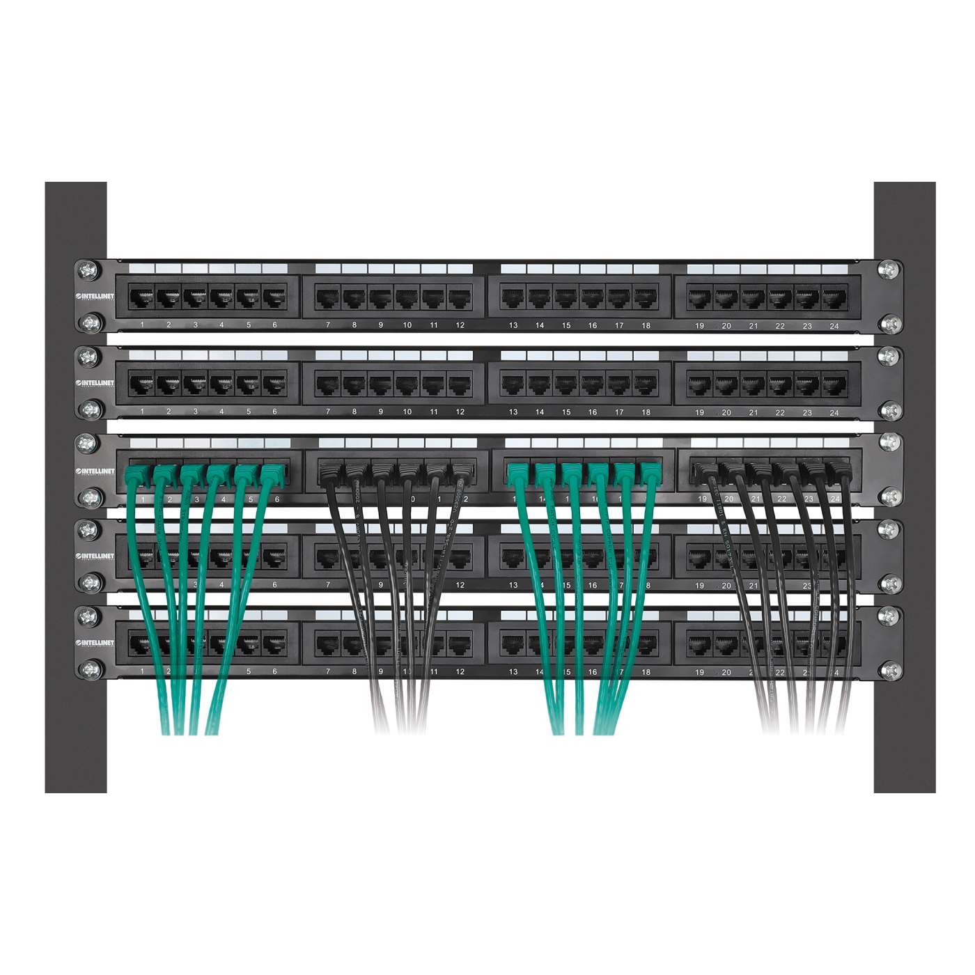 Paquete de 10 cables patch slim Cat8.1 U/FTP, 0.15 m, verde Image 6