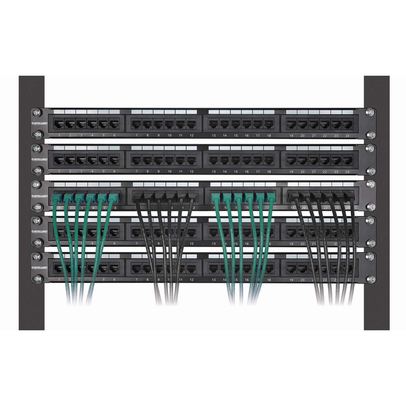 Paquete de 10 cables patch slim Cat8.1 U/FTP, 0.15 m, verde Image 6