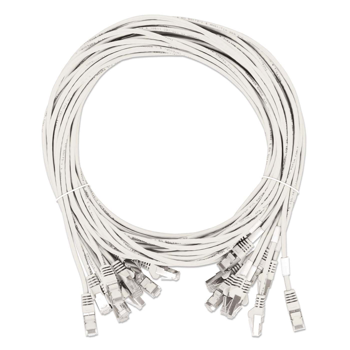 Paquete de 10 cables patch slim Cat8.1 U/FTP, 0.15 m, blanco Image 7