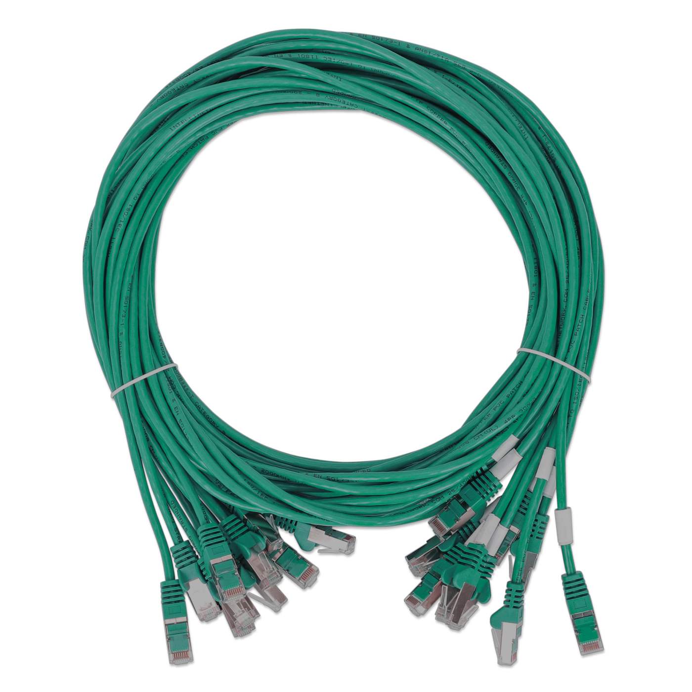 Paquete de 10 cables patch slim Cat8.1 U/FTP, 2 m, verde Image 7