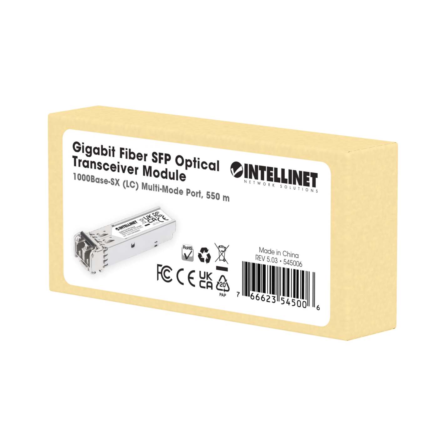 Módulo Transceptor SFP Gigabit de Fibra Óptica Packaging Image 2