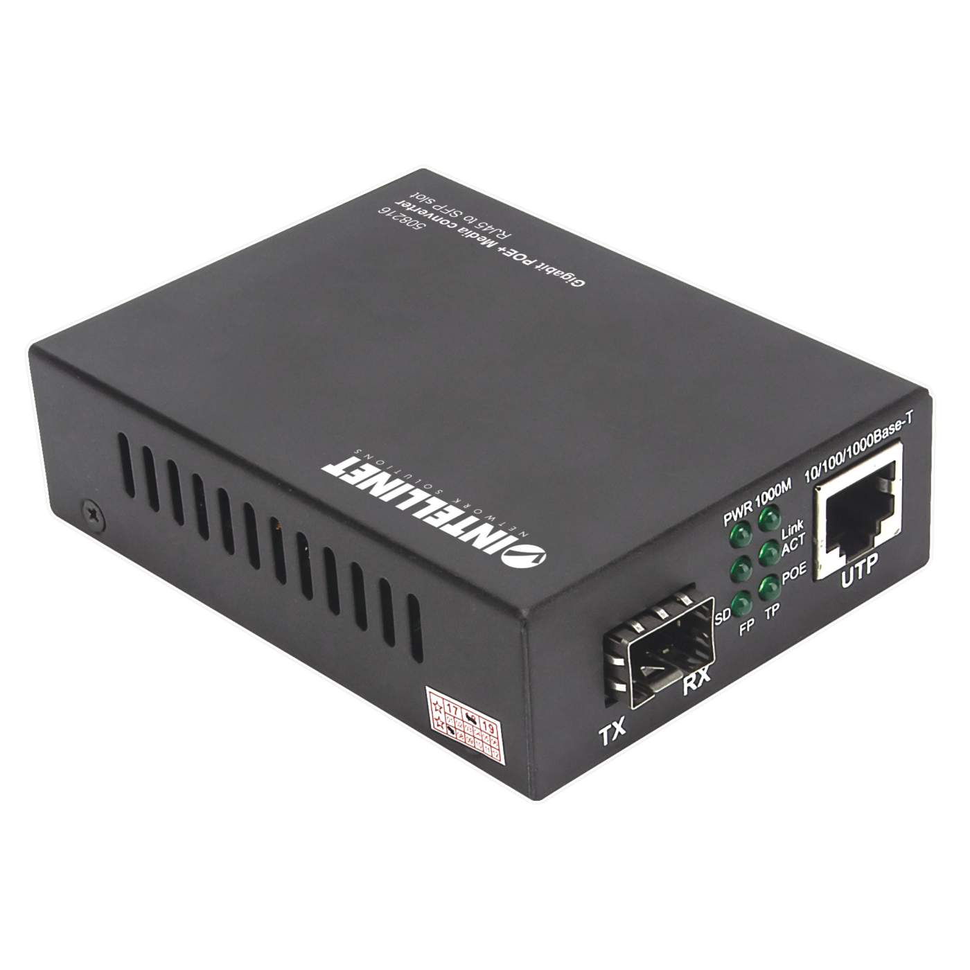 Convertidor de medios Gigabit PoE+ Image 3