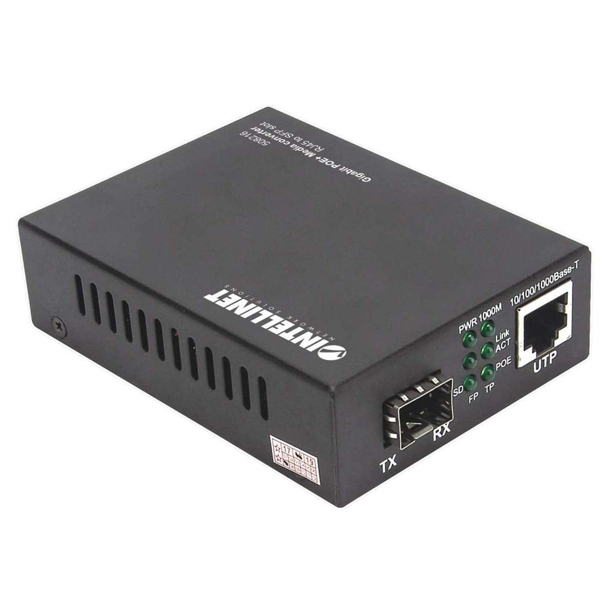 Convertidor de medios Gigabit PoE+ Image 3