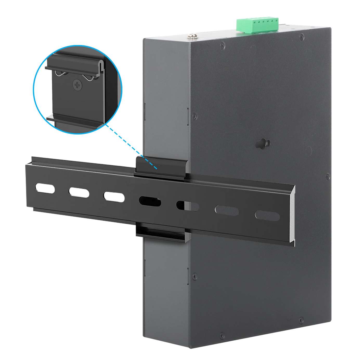  Switch PoE+ Gigabit industrial de 10 puertos con 8 puertos Gigabit Ethernet y 2 enlaces ascendentes SFP Image 7