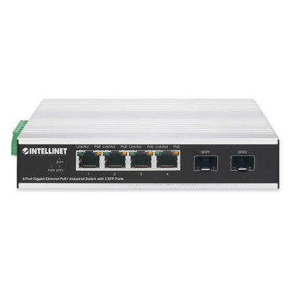 Switch industrial PoE+ con 4 puertos Gigabit Ethernet + 2 SFP Image 4