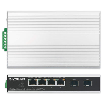 Switch industrial PoE+ con 4 puertos Gigabit Ethernet + 2 SFP Image 6