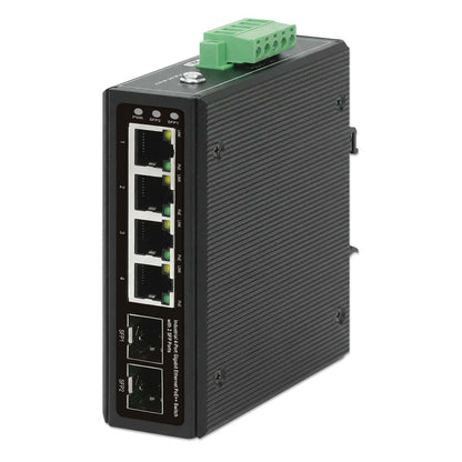 Switch Industrial Gigabit con 4 puertos PoE++ y 2 puertos SFP Image 1