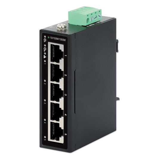 Switch Gigabit Ethernet industrial de 5 puertos Image 1