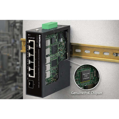 Switch Industrial PoE+ Gigabit con 5 puertos Ethernet y 1 SFP Uplink Image 12
