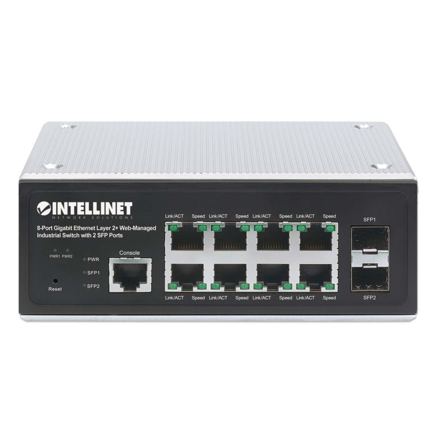 Switch Industrial Administrable L2+ con 8 puertos Gigabit y 2 SFP Image 4