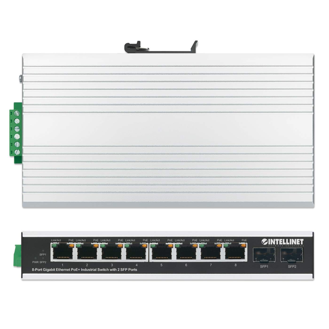 Switch industrial PoE+ con 8 puertos Gigabit Ethernet + 2 SFP Image 6