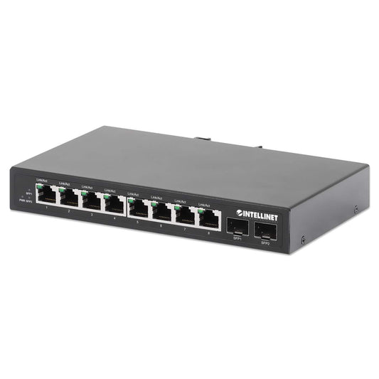 Switch Industrial con 8 puertos Gigabit Ethernet y 2 SFP Image 1