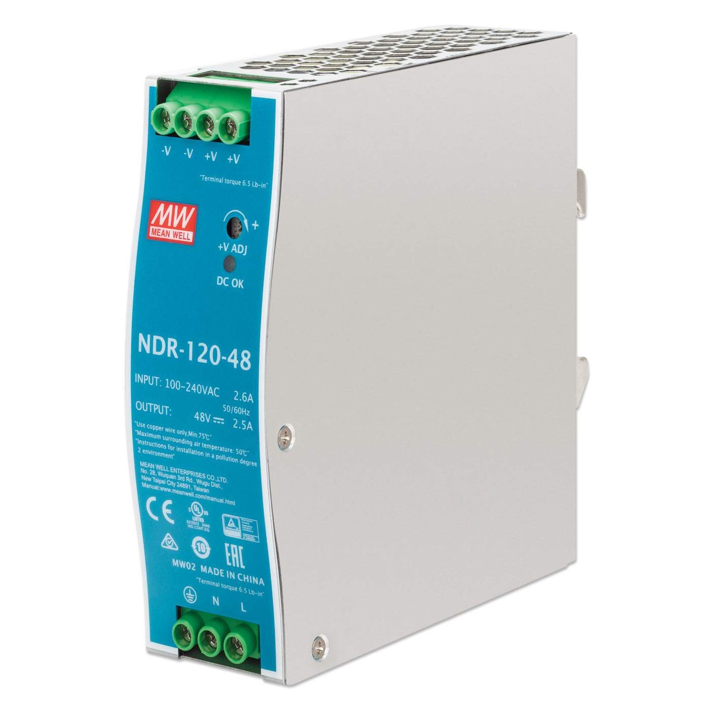 Fuente de alimentación industrial para montaje en carril DIN - 120 W Image 1