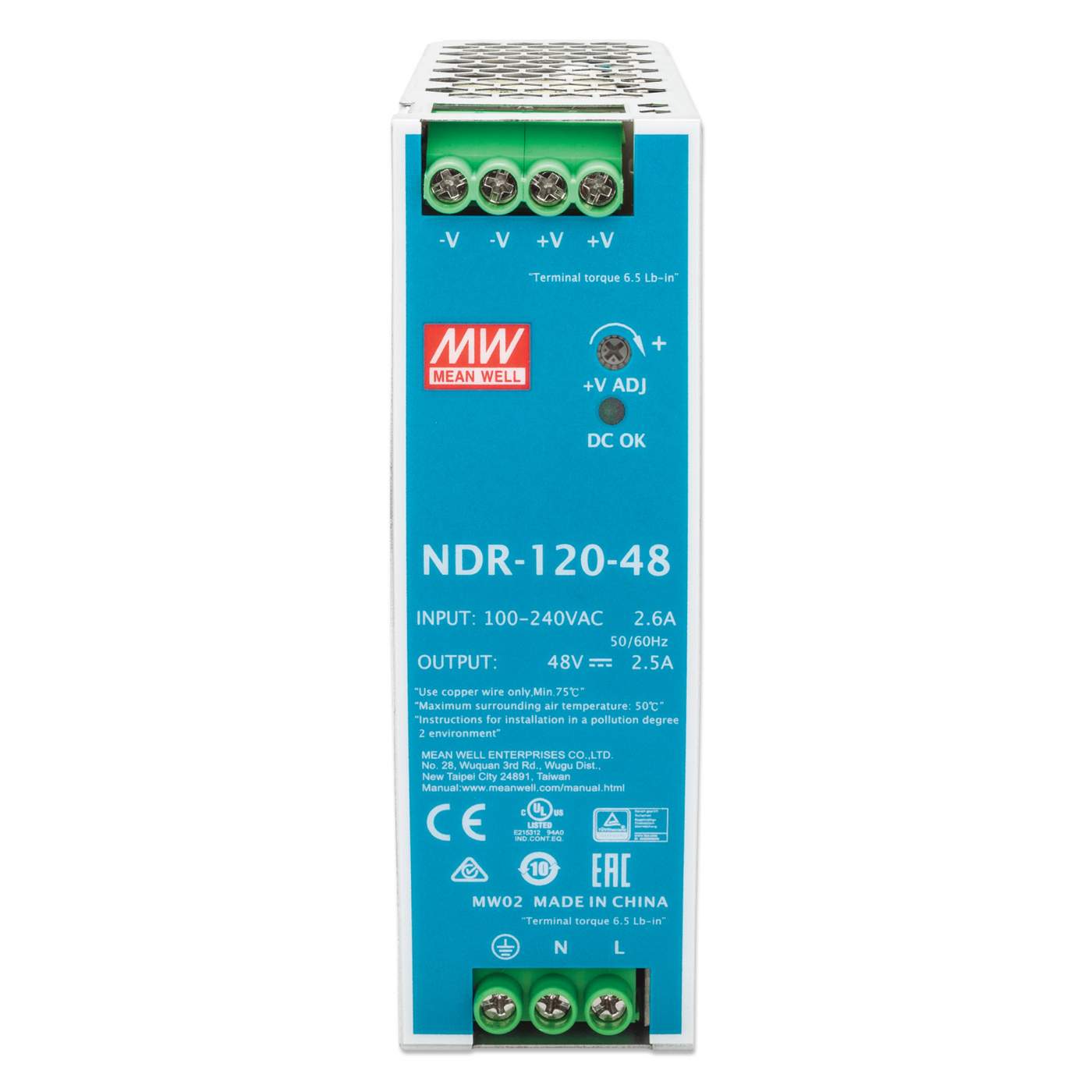 Fuente de alimentación industrial para montaje en carril DIN - 120 W Image 3