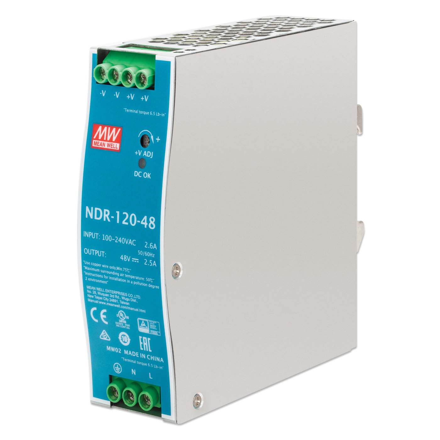 Fuente de alimentación industrial para montaje en carril DIN - 120 W Image 1