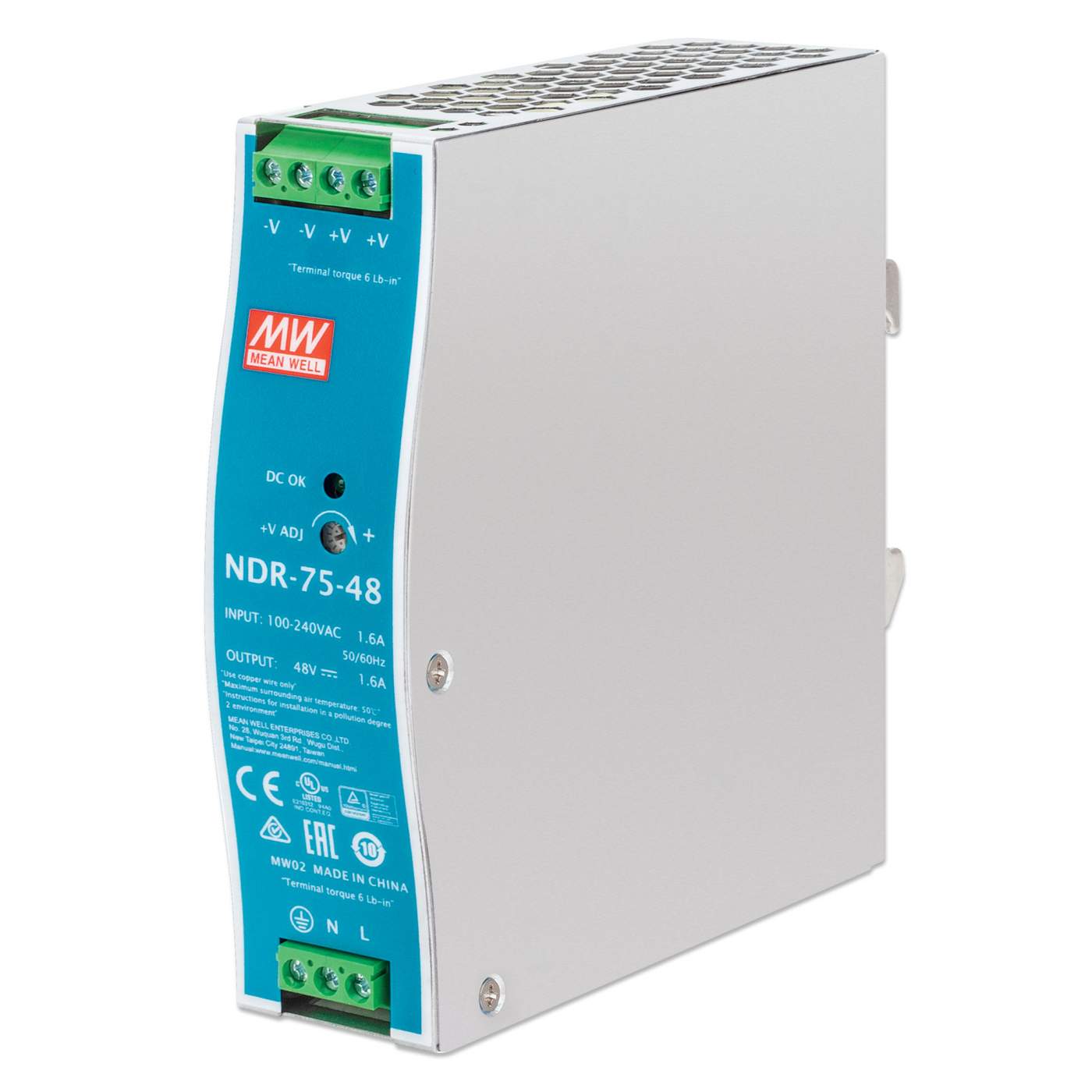 Fuente de alimentación industrial para montaje en carril DIN - 75 W Image 1