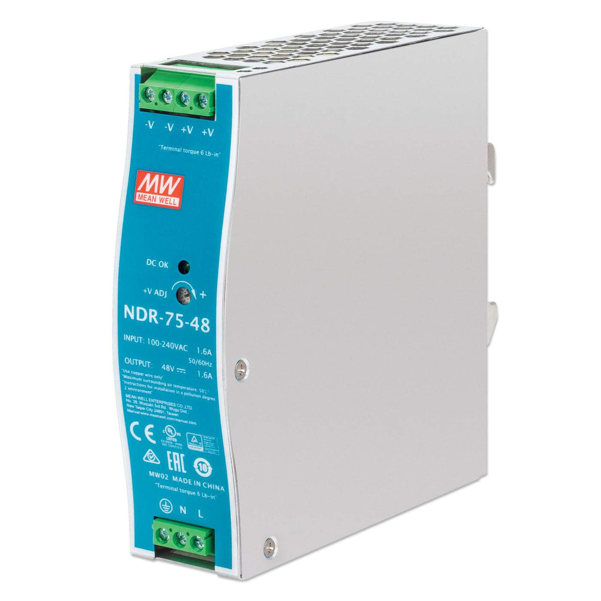 Fuente de alimentación industrial para montaje en carril DIN - 75 W Image 1