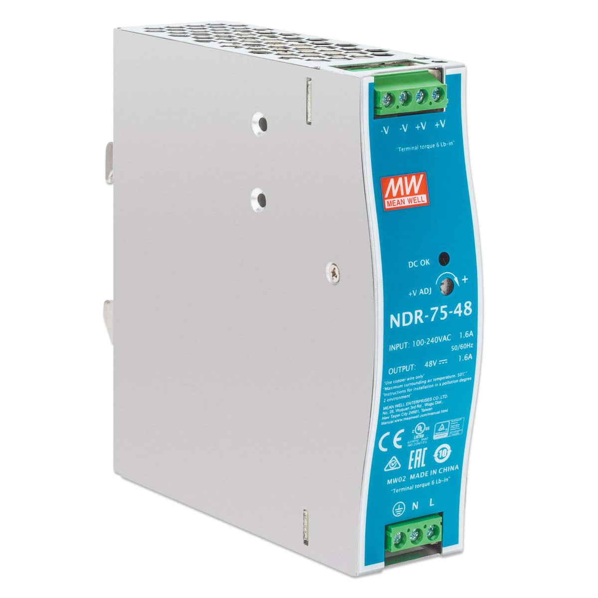 Fuente de alimentación industrial para montaje en carril DIN - 75 W Image 2