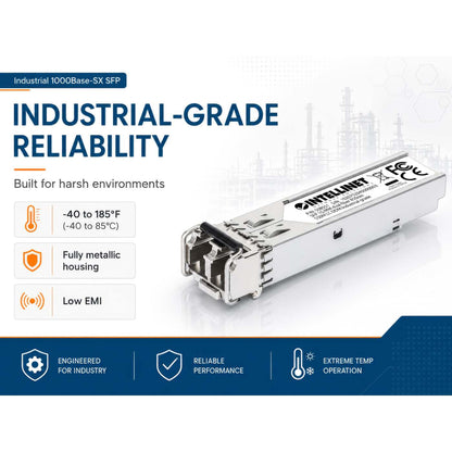 Módulo transceptor óptico SFP de fibra Gigabit industrial Image 6