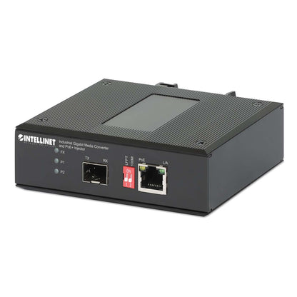 Convertidor de Medios Industrial Gigabit e Inyector PoE+ Image 3