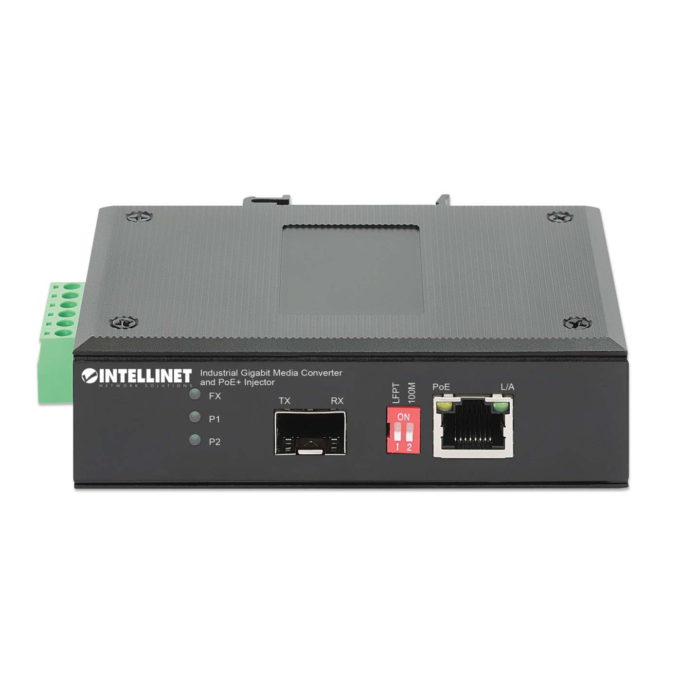 Convertidor de Medios Industrial Gigabit e Inyector PoE+ Image 5