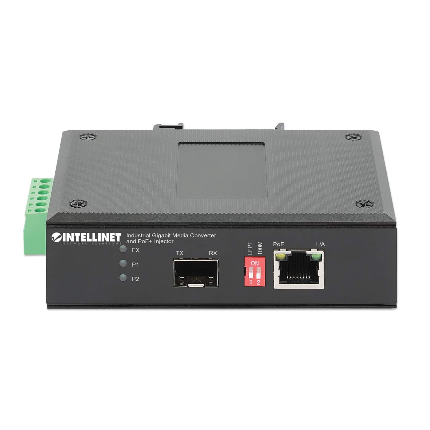 Convertidor de Medios Industrial Gigabit e Inyector PoE+ Image 4
