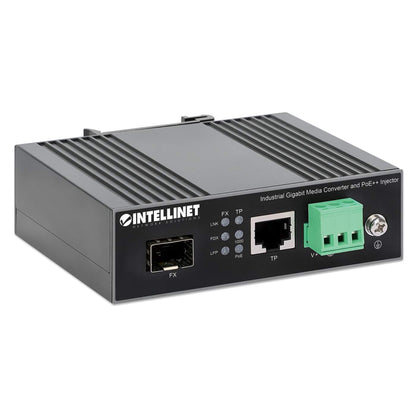 Convertidor de medios Industrial Gigabit e inyector PoE Image 3