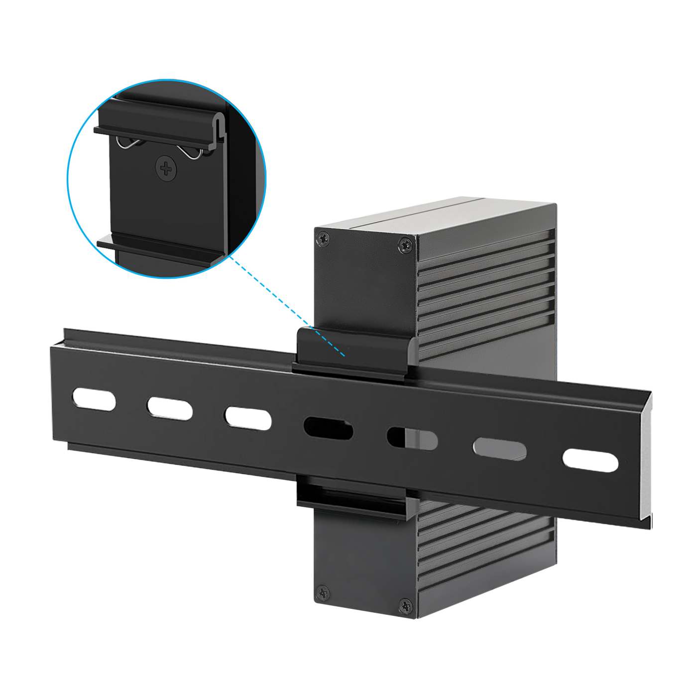 Convertidor de medios Industrial Gigabit e inyector PoE Image 8