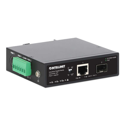 Convertidor de datos Gigabit industrial e inyector PoE Image 3