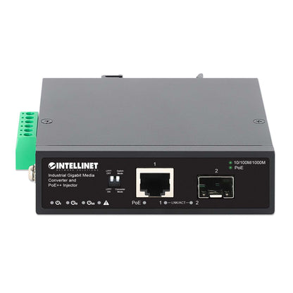 Convertidor de datos Gigabit industrial e inyector PoE Image 4