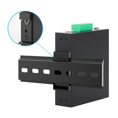 Convertidor de datos Gigabit industrial e inyector PoE Image 7
