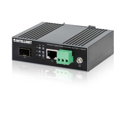 Convertidor de medios Industrial Gigabit e inyector PoE Image 9