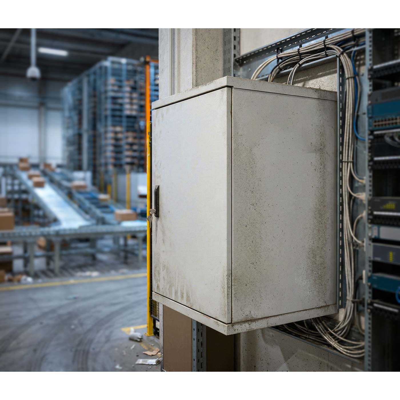 Gabinete mural industrial IP55 de 19" con ventiladores integrados, 18U Image 11