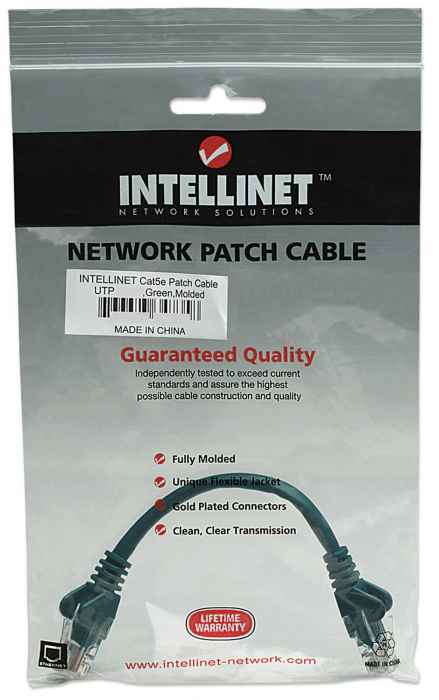 Cable de red, Cat5e, UTP Packaging Image 2