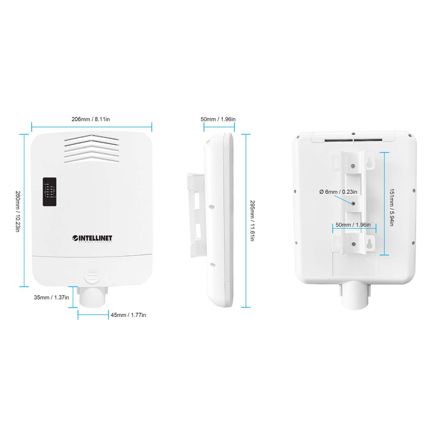 Switch PoE+ de 5 puertos Gigabit para exteriores, puerto de alimentación por PoE y 4 puertos de paso PoE+ Image 12