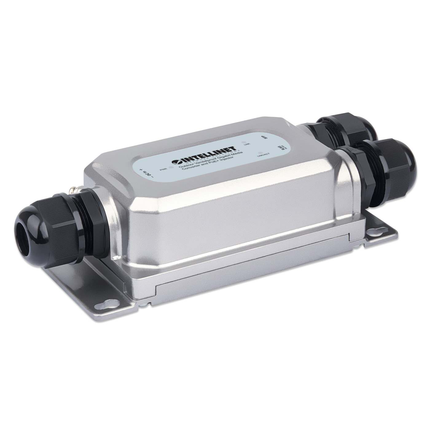 Convertidor de Medios Gigabit e Inyector PoE+ antivandálico para exteriores Image 1